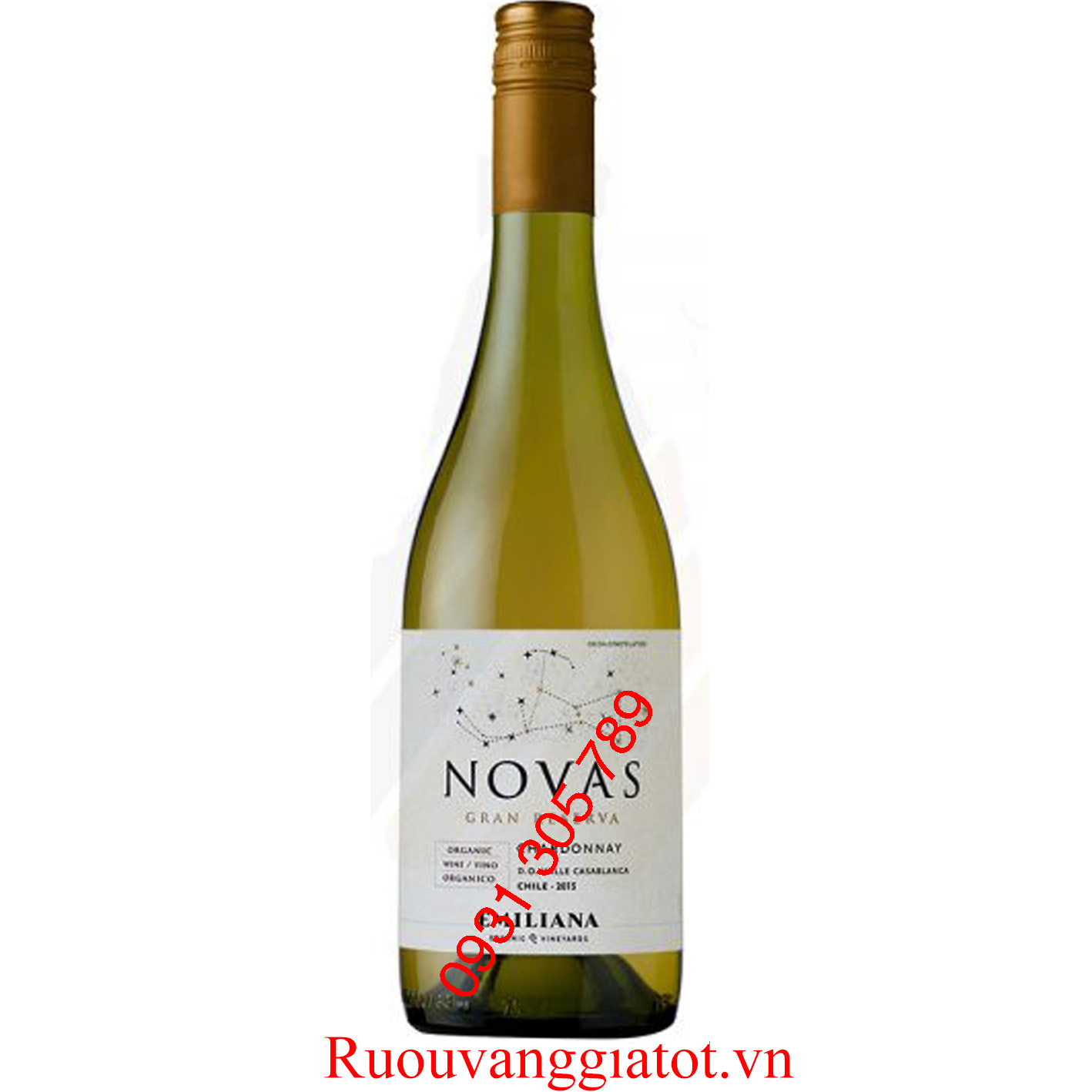 Rượu vang chile NOVAS Gran Reserva Chardonay