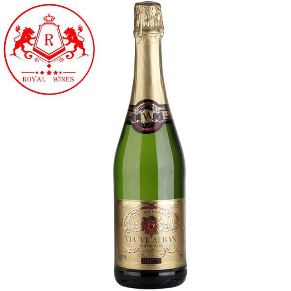 Ruou Vang Mousseux Veuve Alban Brut